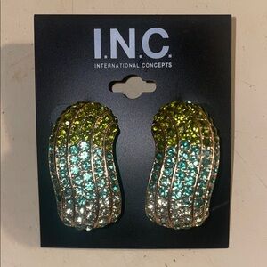 INC International Concepts Green and Blue Earrings